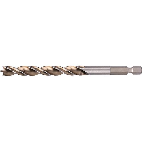 Mèches hélicoïdales à bois Alpes HSS TIMBER TWIST, avec queue six pans 1/4 Standard 1