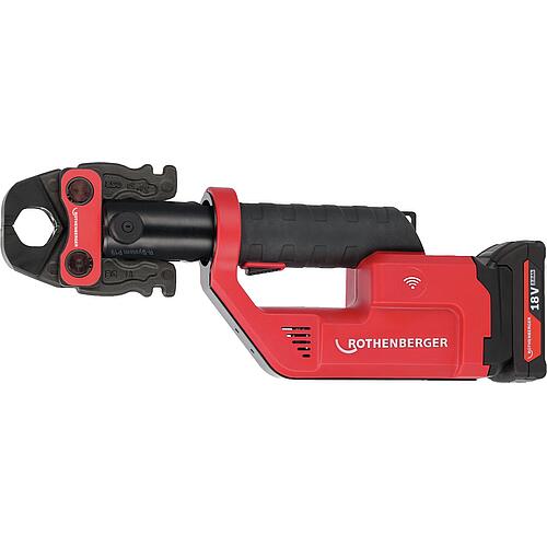 Sertisseuse sur accu Romax Compact III, pour Mâchoires de sertissage Compact, 18 V système d'accu AMP avec Bluetooth
 Anwendung 1