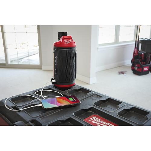 Enceinte sans fil Milwaukee M12 SPEJSG2-0 12 V Bluetooth® sans batterie ni chargeur Anwendung 1