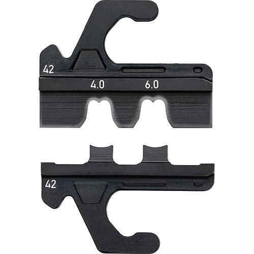 Jeu de matrices de sertissage KNIPEX® pour pince à sertir MultiCrimp®, connecteurs MC4®-/MC4® EVO 2 4/6 mm². Standard 1