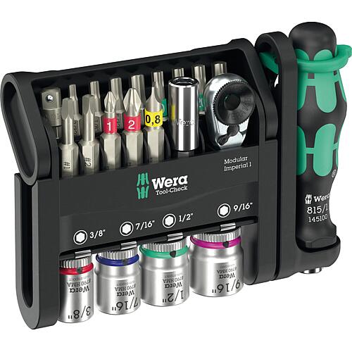 Jeu d'embouts Wera Tool-Check Modular Imperial 1, pouce, 21 pièces Standard 1