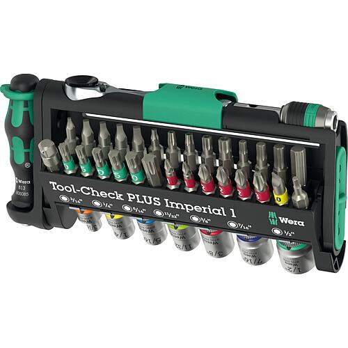 Jeu d'embouts Wera Tool-Check Plus Imperial 1, fractionnel, 39 pièces Standard 1