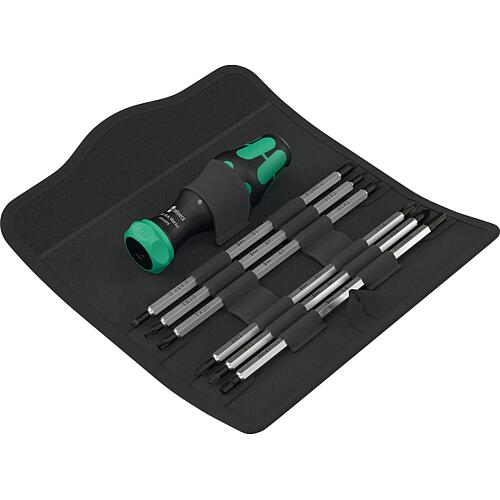 Poignée Vario avec fonction cliquet Wera Kraftform Kompakt Vario RA, 7 pièces Standard 1
