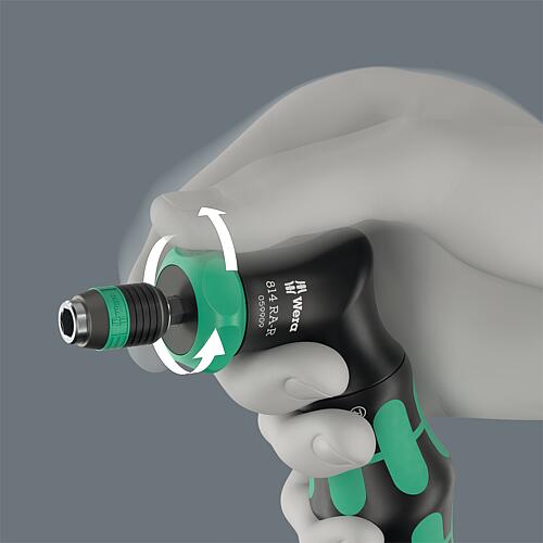 Porte-embouts à cliquet pour pistolet Wera Kraftform Kompakt Pistol RA-R 1, 7 pièces Anwendung 3