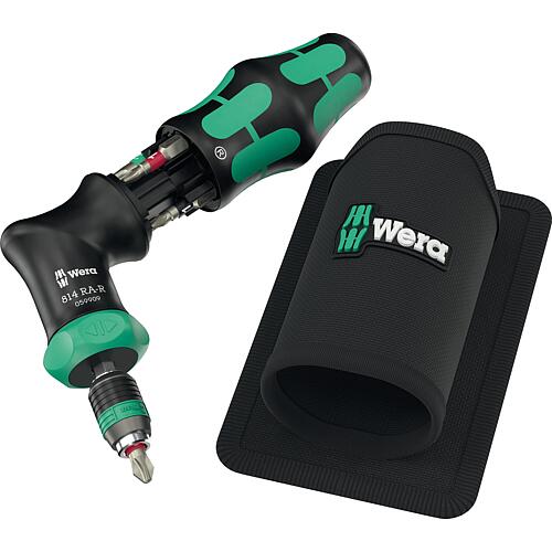 Porte-embouts à cliquet pour pistolet Wera Kraftform Kompakt Pistol RA-R 1, 7 pièces Standard 1