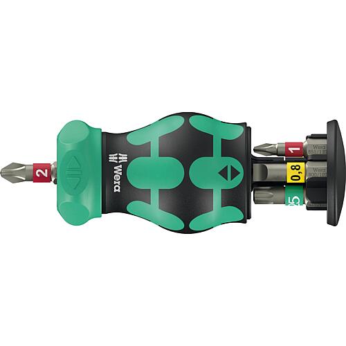 Porte-embouts à cliquet Wera Kraftform Kompakt Stubby Magazine RA 1, 6 pièces Standard 1