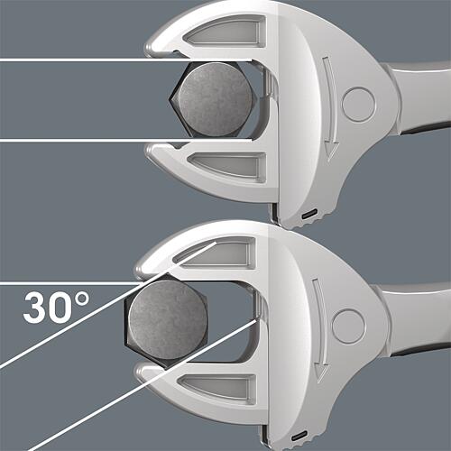 Clé à fourche double Wera 6006 Joker avec fonction cliquet, auto-ajustable Anwendung 4