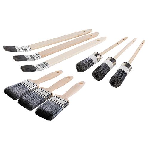 Kit de pinceaux pour peinture murale Laques, 9 pièces Standard 1
