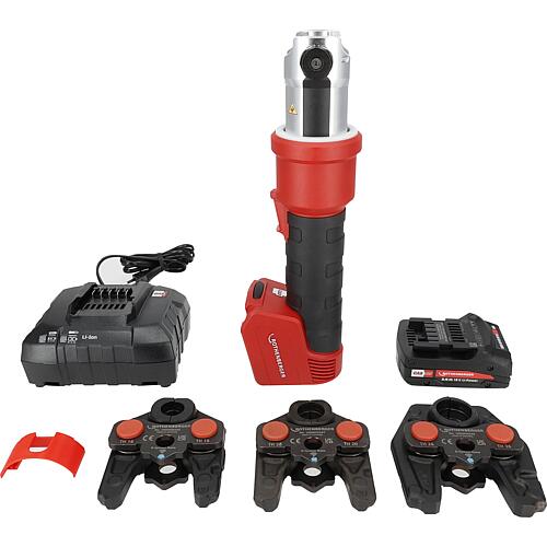 Machine à sertir hybride Romax Nano, Kit avec Mâchoires de sertissage iJaw TH 16 - 20 - 26, CAS Anwendung 2