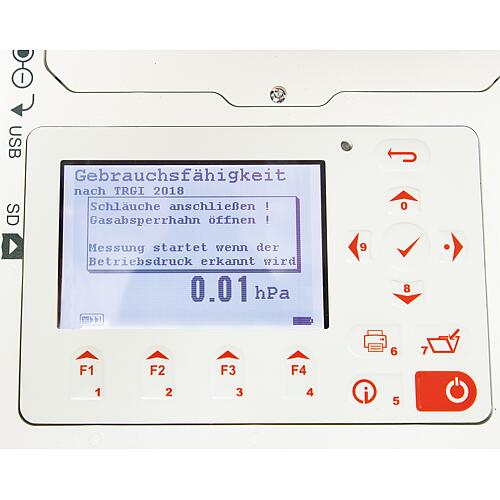 Manomètre et débitmètre de fuites numérique Rotest GW Professional Anwendung 5