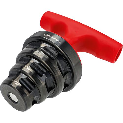 Outil de calibrage et d'ébavurage Rocaliber L, ø 40 - 63 mm Anwendung 2