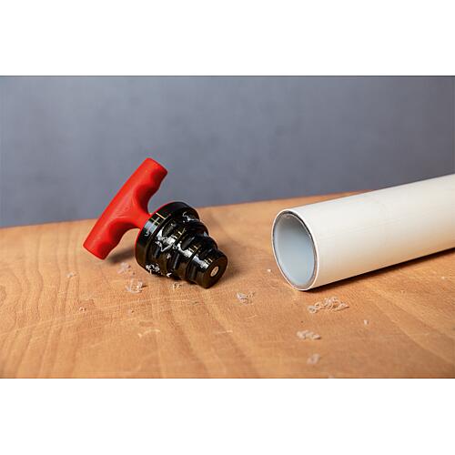 Outil de calibrage et d'ébavurage Rocaliber L, ø 40 - 63 mm Anwendung 3