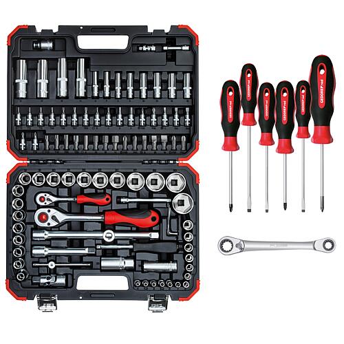 Jeu de clés à pipe, 101 pièces Standard 1