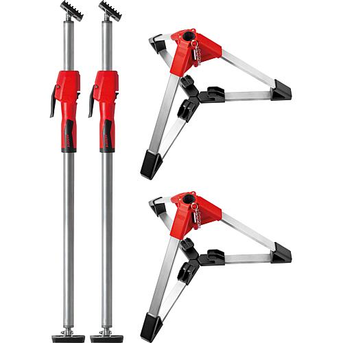 Kit d'étais de plafond 2 x STE370 avec trépieds de construction, 4 pièces Anwendung 1