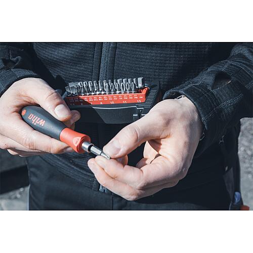 Jeu d'embouts et de clés à pipe Wiha ProBuddy Evo 1/4", 40 pièces Anwendung 1