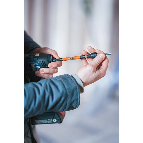 Kit de Clés à pipe Wiha 1/4", 6 pièces magnétiques, 150 mm, code couleur Anwendung 5
