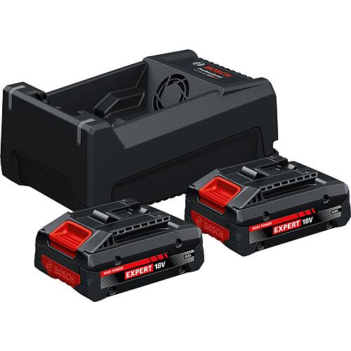 Akku-Set BOSCH 18 V mit 2 x 4,0 Ah EXPERT Akkus und Ladegerät  Standard 1