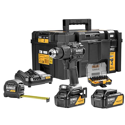 Jeu de batteries Visseuses à chocs sans fil DeWALT x McLaren DCD86MP2KT 18 V avec 2 Batteries + chargeurs 5,0 Ah Standard 1