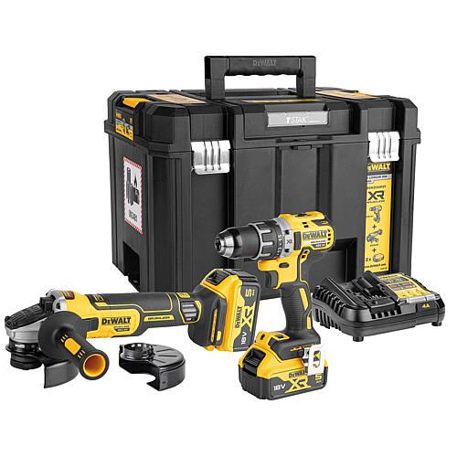 Jeu de batteries DeWalt DCK2020P2T-QW 18 V, 2 pièces avec 2 Batteries 5,0 Ah et chargeur de batterie Standard 1