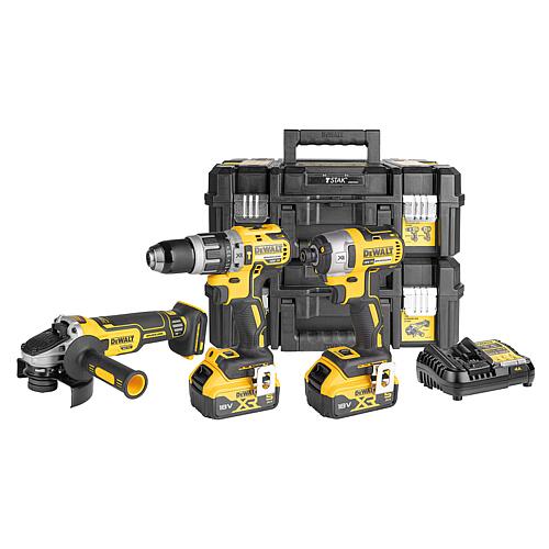Jeu de batteries DeWALT DCK384P2T-QW 18 V, 3 pièces avec 2 Batteries + Chargeurs 5,0 Ah Standard 1