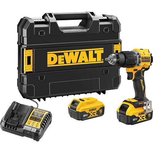 Perceuse-visseuse à percussion sans fil DeWALT DCD799P2T-QW 18 V avec 2 batteries de 5,0 Ah et un chargeur