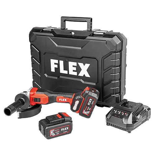 Akku-Winkelschleifer FLEX 18V L 125 18.0-EC LD mit 2 x 5,0 Ah Akkus und Ladegerät Standard 1