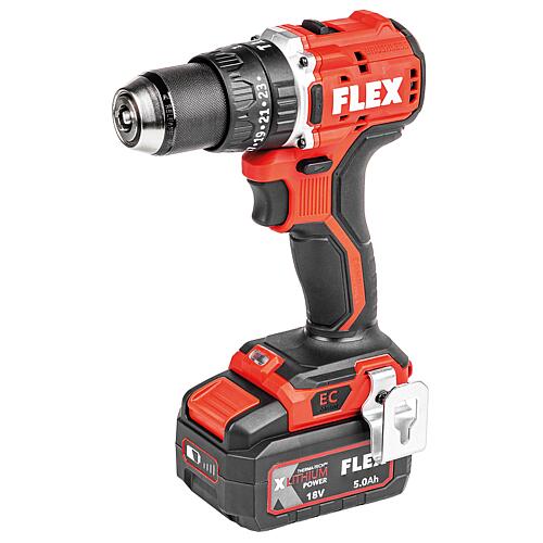 Perceuse-visseuse à percussion sans fil FLEX 18 V PD 2G 18-EC LD 55 TC avec 2 batteries de 5,0 Ah et un chargeur Anwendung 1