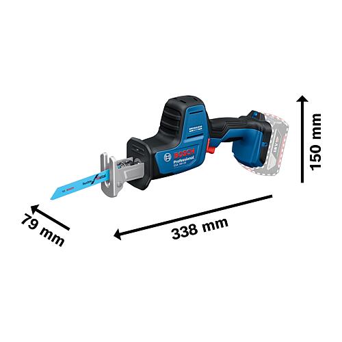 Scie sabre sans fil BOSCH PRO GSA18V-24 18 V, sans batteries ni chargeurs Anwendung 2