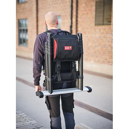 Sac à dos de transport BACKPACK pour échelle télescopique et outillage Anwendung 5