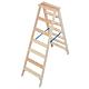 Échelle double à marches en bois, Krause 2x8 marches, 818454