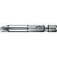 Embouts VDE-PlusMinus Pozidriv/à fente wiha 7049PZM Professional, avec entraînement 1/4", SL/PZ1 x 90 mm