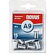 Ecrou à rivet type A9M6 alu 9 x 15 mm UE = 30 pièces