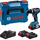 Perceuse-visseuse à percussion sans fil BOSCH GSB 18V-65 avec 3x 4,0 Ah Batteries ProCORE et Chargeur