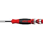 Kit Porte-embouts LiftUp 25 à fente, Phillips, Pozidriv, Torx®, 6 pans, 12 pièces, magnétique