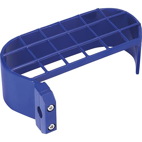 Etrier de protection pour régulateur de pression bouteille, gauche couleur bleu