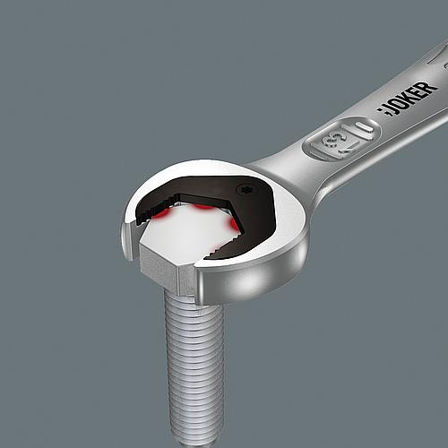 Jeu de clés mixtes à cliquet Joker Switch WERA, 4 pièces Anwendung 3
