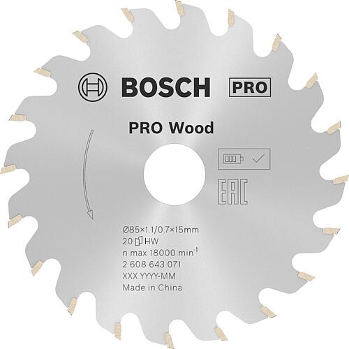 Lame de scie circulaire pour bois tendre et dur, panneaux agglomérés laminés et non traités, ainsi que contreplaqué Standard 1