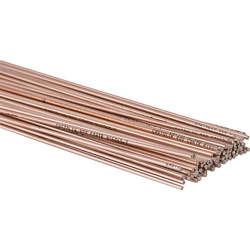 Baguette de brasure nue 800 pour cuivre, laiton, bronze 2% argent, D=200, 1 kg