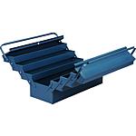 Boîte à outils métallique, avec 7 compartiments