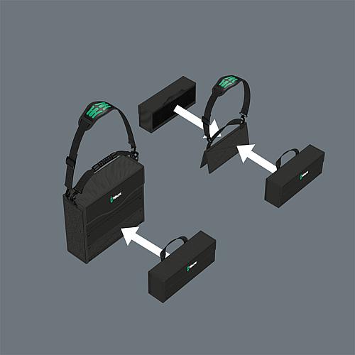 Sacoches à outils 2go 2, avec carquois, sangle et conteneur à outils Anwendung 2