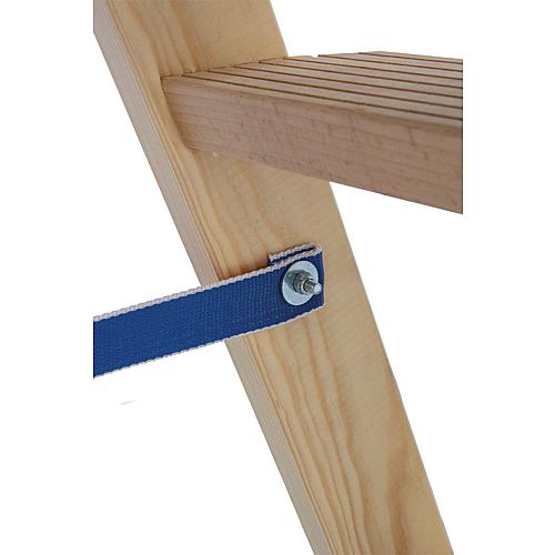 Echelle double échelons/marches en bois