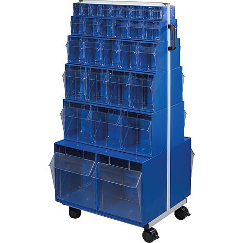 Rayonnage mobile Pro Flip, double face Anwendung 1