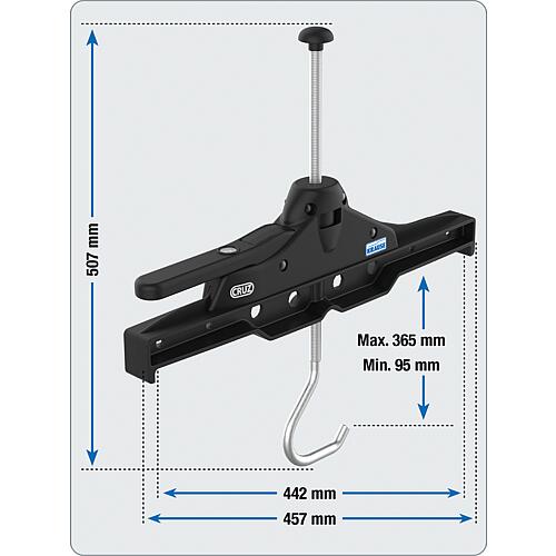 Kit de sécurité pour échelle pour barres de toit Anwendung 5