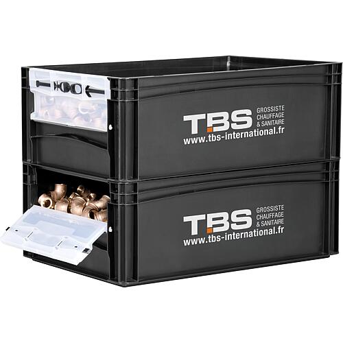 Boîte de transport TBS-France avec ouverture de prélèvement Anwendung 2