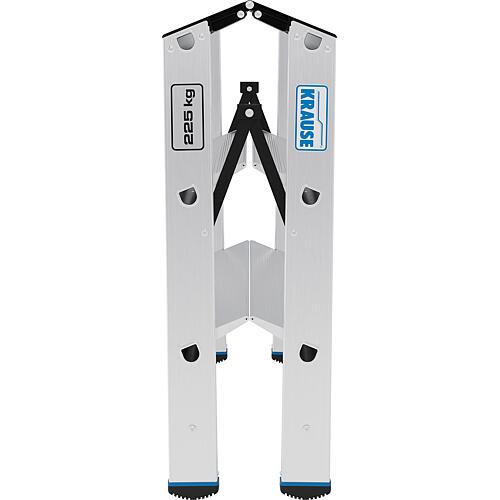 Marchepied double rabattable charge lourde 135 XL, 2x3 marches, hauteur de travail 2,70m