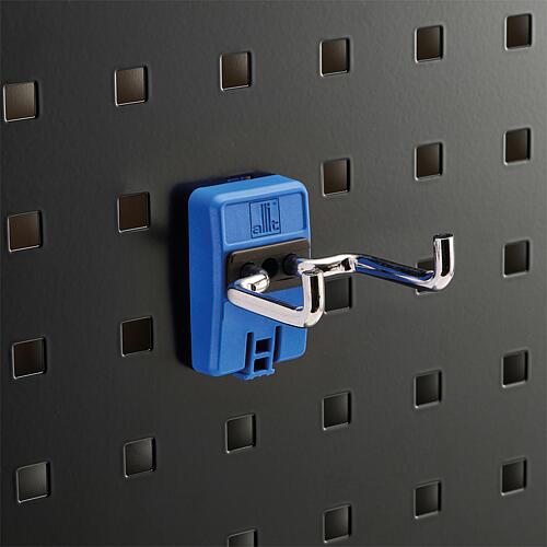 Support universel pour panneau perforé à 90° StorePlus Click Anwendung 1