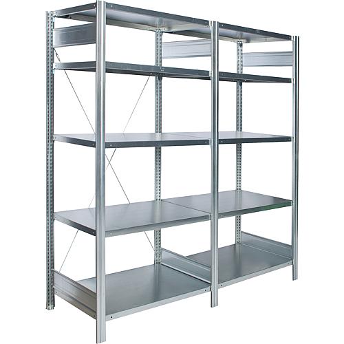 Système de rayonnage à plateaux en acier Standard 1