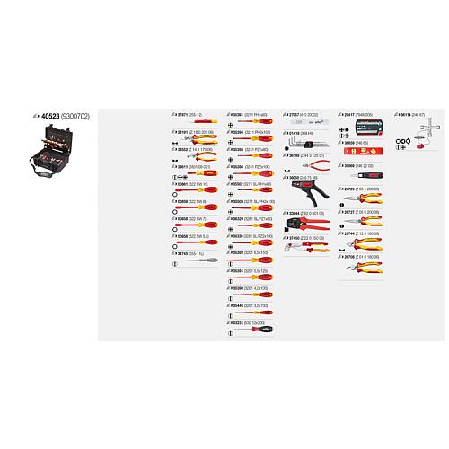 Valise à outils électricien Professional, 80 pièces