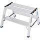 Marchepied double rabattable charge lourde 135 XL, 2x2 marches, hauteur de travail 2,50m