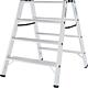 Marchepied double pliable charge lourde 135 XL, 2x4 marches, hauteur de travail 2,95m